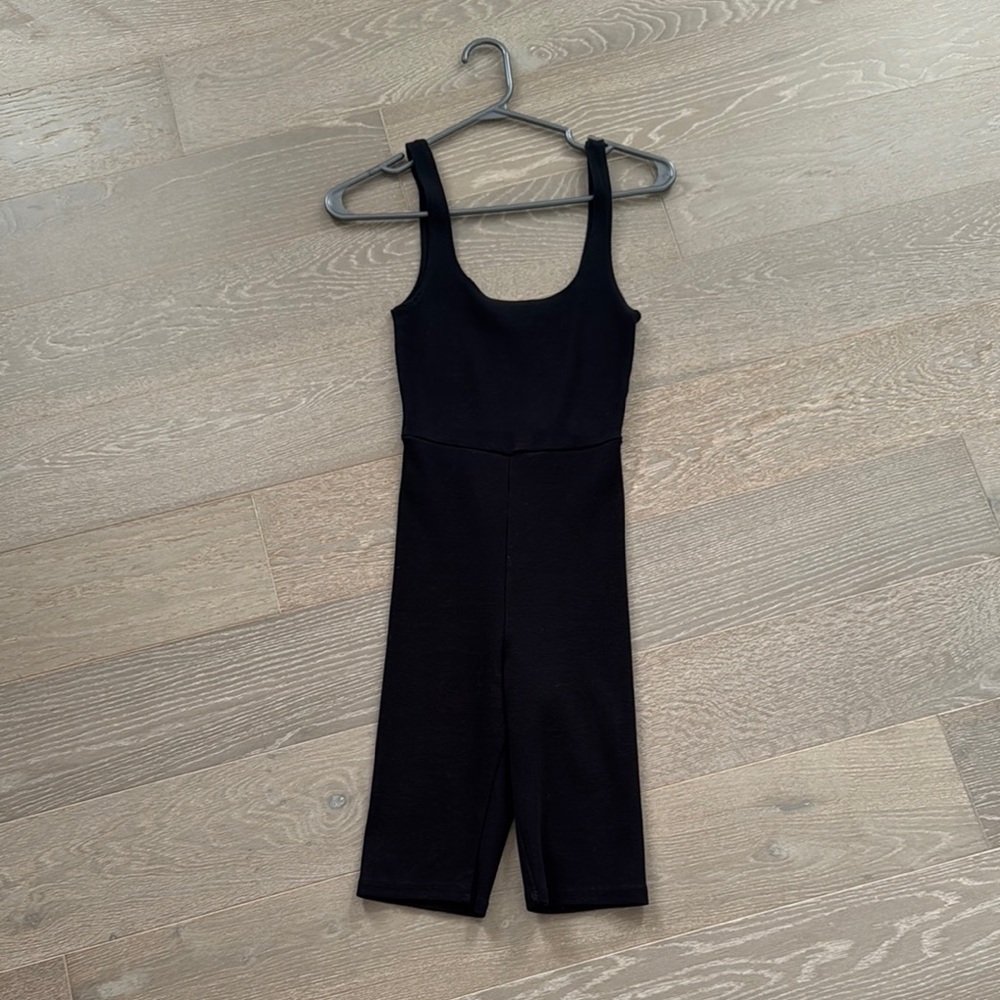 Inamorata Black One Piece Ribbed material